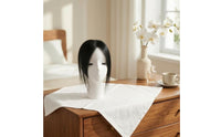Natural-Looking Human Hair Crown Topper Concealed Base Clip-in Hair Topper Fuller Appearance Crown Hairpiece Lightweight