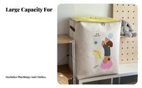 fastenered textile Box Large Capacity Closet Organizer Foldable for Dorm Room