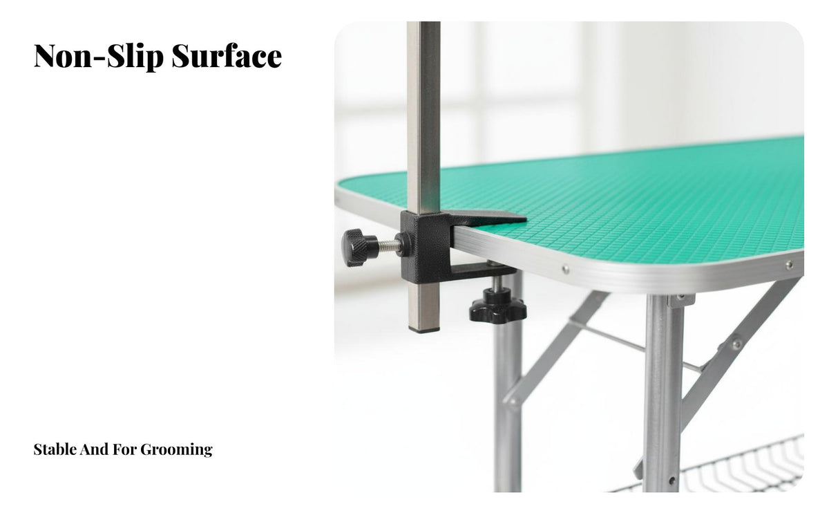 Pet Grooming Table Non-Slip & Waterproof Tabletop Pet Grooming Table with Arm Stable Structure Animal Supplies for Home Groomers