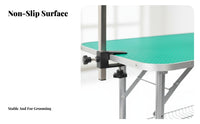 Pet Grooming Table Non-Slip & Waterproof Tabletop Pet Grooming Table with Arm Stable Structure Animal Supplies for Home Groomers