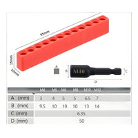 8 Pieces Multiple Sizes Machine Tap Chuck Quick Change Tap Socket Adapter High Hardness Power Tool Accessory for Machinists