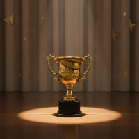 Gold Trophy Award Cup Lightweight Trophy Award Cup Shimmering Contemporary for Students, Competitions, School Events
