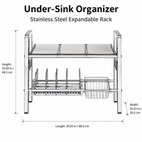 under-sink storage rack