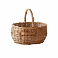 Round Woven Basket adaptable Fruit Bowl sturdy for Dining Table, Home Cooks