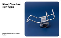 Stainless Steel Boat Rod Holder Rust Resistant Stainless Steel Fishing Pole Holder Adjustable Rail Mount Fishing Pole Bracket