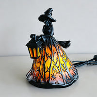 Halloween Witch Lamp Tabletop Decor