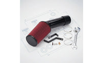 Increase Engine Power Cold Air Intake Kit Engine Air Circulation Upgrade Cold Air Intake High-Flow Auto Part Easy Install for Truck Owners, Car Tuning