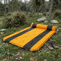 Inflatable Mattress and Air Bed for Outdoors, Self-Inflating Camping Mat with Integrated Pillow, Roll Mat Camping and Picnic Mat, Beach Mat