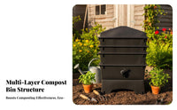 Red Wigglers Breeding Box Produces Liquid Soil Enhancer Vermicomposting Bin Stackable Composting Creature Composter Odor Control