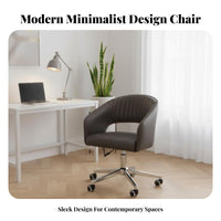 Adjustable Height Armless Rolling Chair 360-Degree rotate Office Furniture Ergonomic supportrest Support for Students, Teenagers, Adults, Study Room, Bedroom