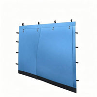Skirted Double Layer Side Panel Hanging Loops Tent Side Curtain Fastening Straps Canopy Sidewall Reinforced Bottom Border