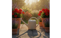 Gentle Watering Can with Sprinkler Head Sturdy Watering Can with Long Spout Molded Vessel Compact for Plant Lovers, Home, Greenhouse