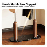 Space Saving Complimentary Standing Valet Stand Minimalist Design Clothing Rack Large Capacity Home Furniture Stable Base for Homeowners, Renters, Adults, Entryway, Living Room, Apartment, Walk-in Closet