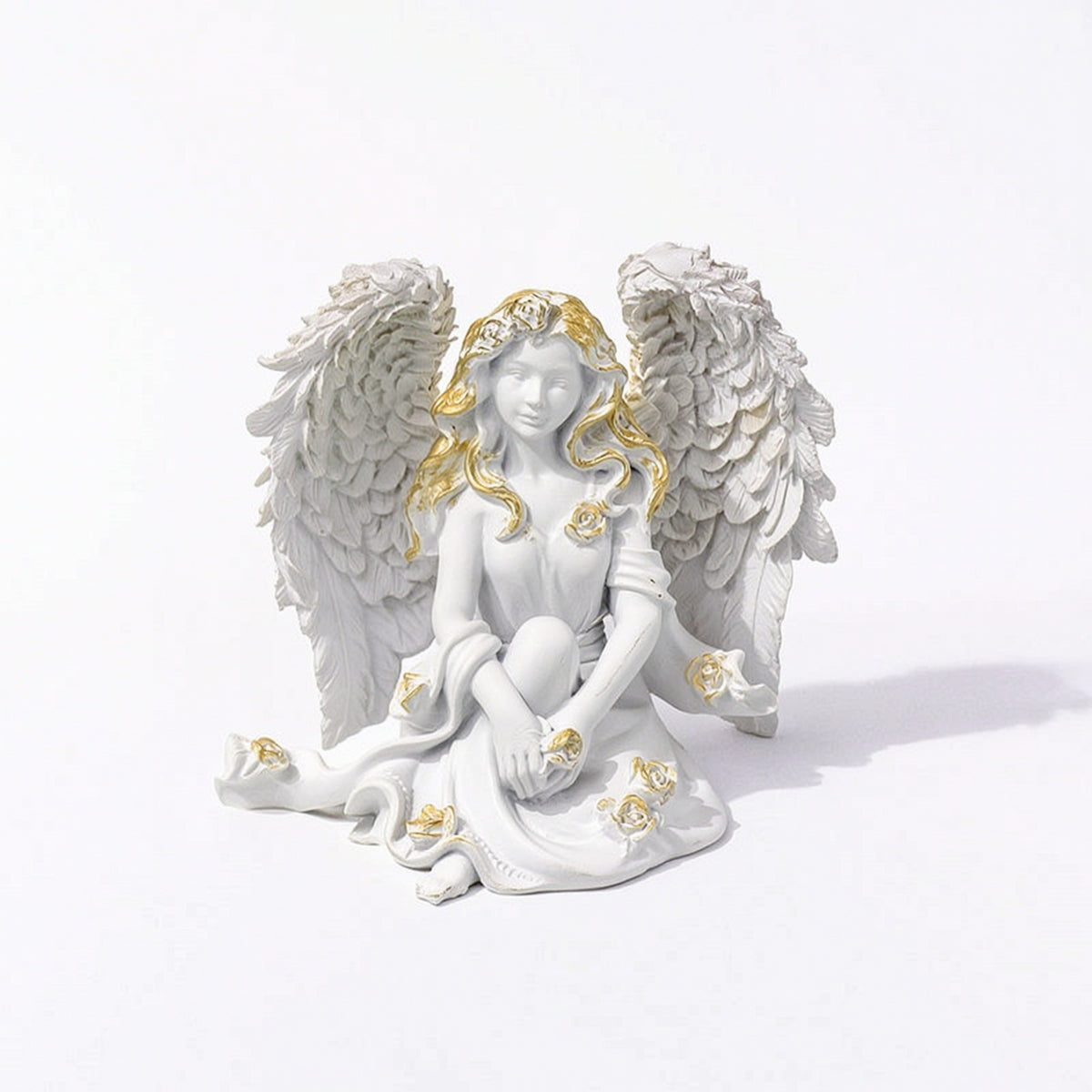 Fairy Figurine Intricate Angel Figurine Artisanal for Garden, Fantasy Lovers