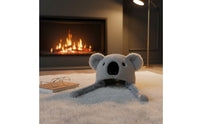 Fuzzy Koala Earflap Hat Warm Koala Fuzzy Hat Windproof Soft Animal Character Cap for Parties
