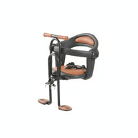 Padded Child Bike Seat with Guard Quick-Release Front Child Bike Seat High-Back Foldable for Toddlers, Kids, Parents, Family Rides, Commuting, Neighborhood Cruising
