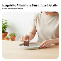 Realistic Design Miniature Furniture Model Detailed Models Simulation Furniture Piece Vivid Details for Crafters, Adults, Terrarium, Desktop