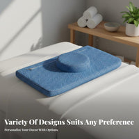 Anti-Collapse Design Beauty Bed Pillow High-Rebound Spa Bed Face Cushion Skin-Friendly Material for Estheticians, Masseurs, Spas