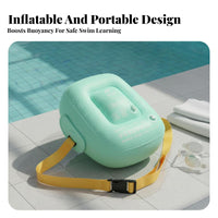 Inflatable Back Float Thickened Material Kids Adjustable Back Float Confidence Building Swim Training Bubble for Children, Adults, Backyard Pool, Lake
