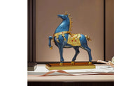 Horse Figurine with Base Embossed Horse Figurine Detailed Collectible for Housewarming