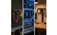 Multi-Slot Wall Mount Cable Organizer Heavy-Duty Metal Cable Rack with 20 Slots Space-Saving Long-Lasting for Musicians, Workshop