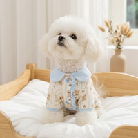 Dog Recovery Suit and Cat Recovery Suit, Post Surgery Pet Clothing, Spay Neuter Suit for Dogs, Cartoon Graphic Neckline Neck Fasteners Wound Protector