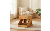 Cat Scratcher House Wooden Look Cat House with Scratch Pad Reversible Furniture for Kittens, Living Room