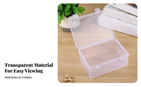 Transparent Polypropylene Container Multipurpose Clear Storage Box Versatile Small Item Storage Case for Office, Workshop, Garage