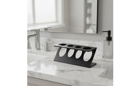 Electric Toothbrush Stand Space Saving Toothbrush and Toothpaste Holder Wide Opening Design Vanity Storage Rack for Washstand
