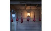 6 Pieces Webbed Design Bloody Eyeball Ornaments Burgundy Red Eyeball Garland Decorative Haunted House Garland Spooky for Party