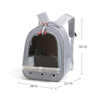 Front Zipper Foldable Bird Carrier Backpack Adjustable Shoulder Straps Mesh Bird Travel Backpack Included Perch Ventilation Holes for Outdoor