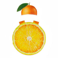 Orange Slice Costume Realistic Design Funny Orange Outfit 3D Effect Fruit Costume