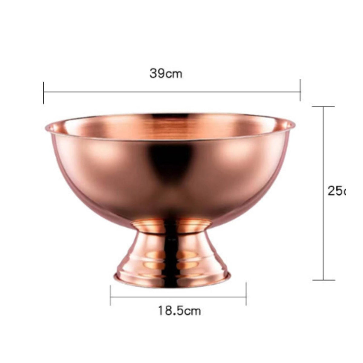Stainless Steel Champagne Bowl Mirror Finish Large Champagne Bowl Multi-Purpose