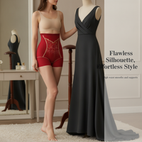 Embroidered High-Waist Tummy Control Breathable Seamless Panties for Women