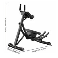 Core Roller Machine Foldable Kneeling Ab Cruncher Compact Size Fitness Equipment