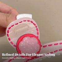 Korean Design Jaw Hair Grip Premium Feel Large Hair Grip Korean Design Hair Gripper Non-Slip Flower Decorated Hair Grip