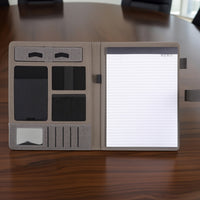 Portfolio with Notepad Professional Business Portfolio Document Folder Hardwearing Conference Folder Multi-Functional