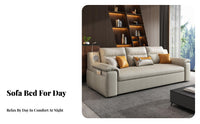 Foldable Design Pull-extendable Sleeper Sofa Space-Saving 2-Seater Fold-extendable Futon Nordic aesthetic transformable Couch Multi-Functional for Apartment Dwellers, Students, homeowners, Small areas, Living Room, Home Office, Lounge