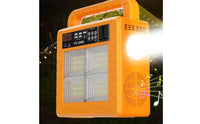 Portable Power Station with Speaker Multi-Port Power Station with Rechargeable Solar Generator with Light for Campers, Camping, Emergencies