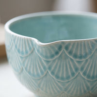 Japanese Matcha Tea Bowl Set with Whisk and Pour Spout