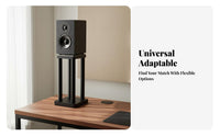 Shock Absorbing Desktop Speaker Stand Vibration Damping Bookshelf Speaker Stand Enhanced Stability Studio Monitor Riser Improves Sound Clarity for Home Theater Enthusiasts, Audiophiles, Music Producers