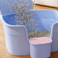 Open Top Waste Container Waste Container with Front Entry Indoor Cat Toilet for Cats