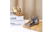 Resin Fairy Statue Weather Resistant Garden Nymph Ornament Fantasy Themed Angel Wing Sculpture for Garden, Desktop, Bookshelf