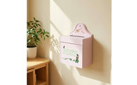 Decorative Mailbox with Keyed Lock Lockable Mailbox with Lock Compact Post Box Slim for Entryway