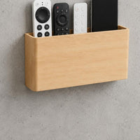 Wood Controller Holder Space Saving No Wall Mount Box Minimalist Decor