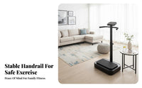 Shaking Base Machine with Handle Speaker Standing Shaker Base with Handrail Adjustable Speed Levels for Seniors, Indoor, Living Room