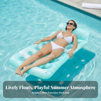 Shaped Water Lounger Anti-Leak Food Themed Pool Lounger Thickened Material Novelty Lounge Float for Adults, Beach, Lake, Summer Vacation