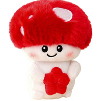 Cute Mushroom Plush Toy Charm - Colorful Mushroom Doll for Bags and Keychains