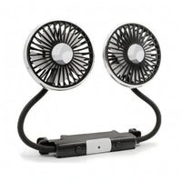 Two-Head Car Fan Adjustable Angle Double-Arm Car Fan Broad Air Current Vehicle Accessory