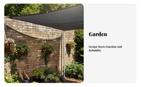 Thickened Material Black Sunshade Net Protection Garden Sunblock Net High-Density Weave Heavy Duty Shade Tarp Heat Insulation for Balcony, Greenhouse, Rooftop, Carport
